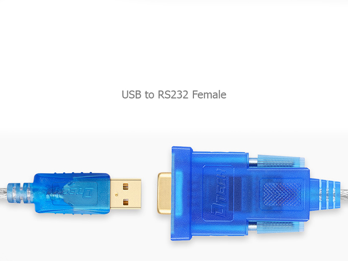 Cáp chuyển đổi USB 2.0 to  COm 8 chân âm  Dtech DT-5002B dài 1.8m chính hãng